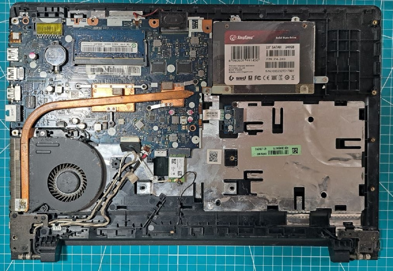 Модернизация ноутбука установка 2.5 SSD KingSpec