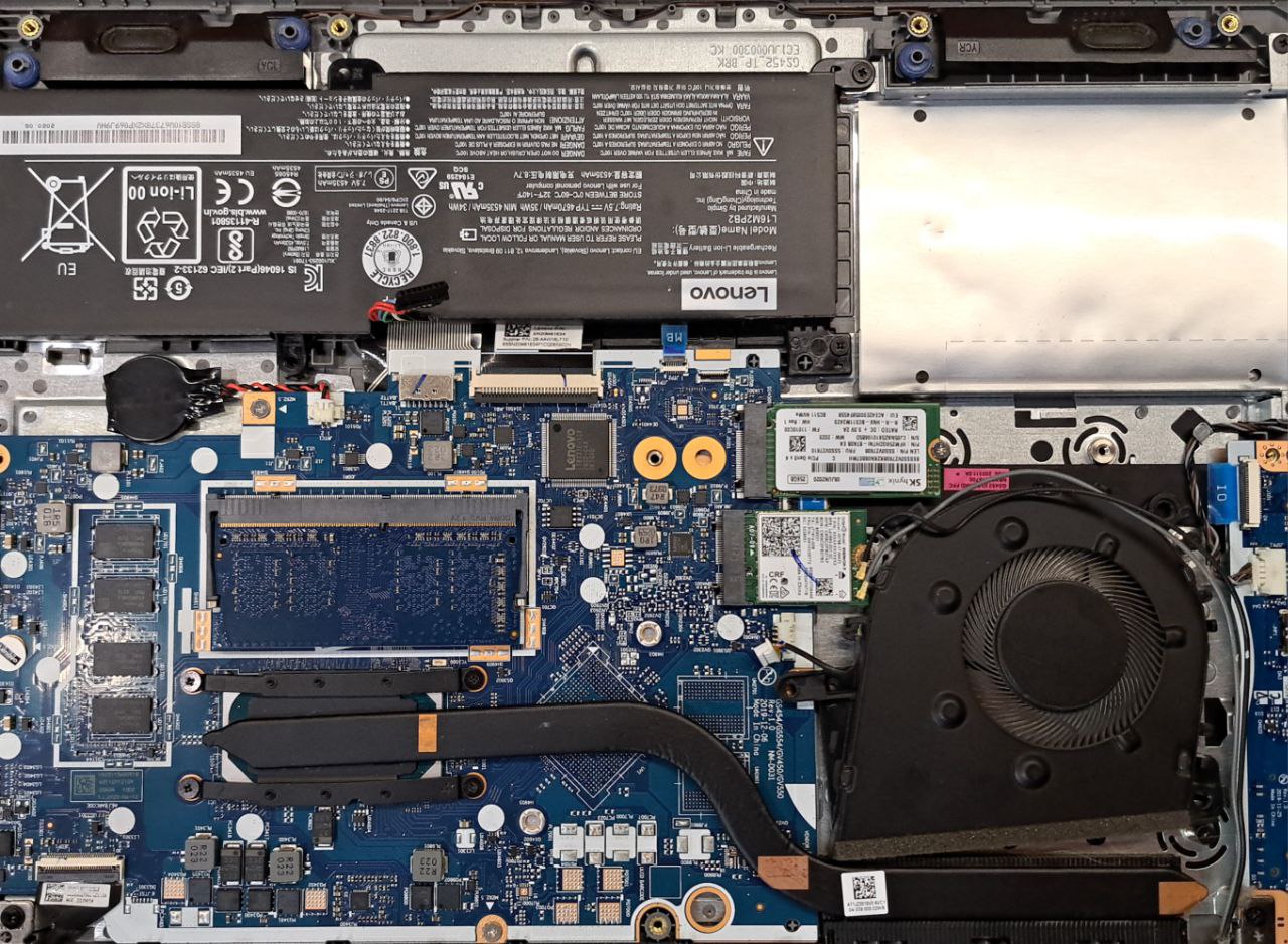 Платы Lenovo с аккумулятором и M.2 SSD
